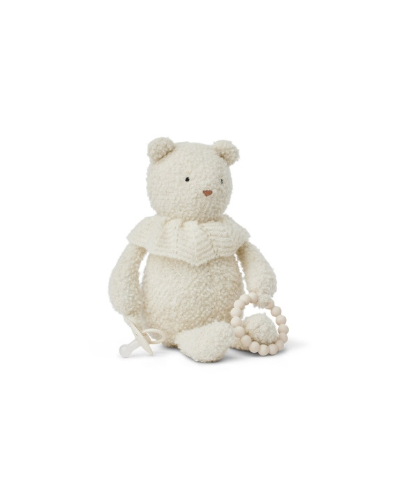 Smallstuff Activity bear, bouclè merino wool, off white - (40006-01) in the group TOYS, KIDS & BABY PRODUCTS / Baby toys / stuffed animals at TP E-commerce Nordic AB (D29904)