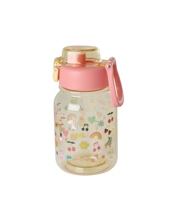 RICE Plastic Kids Drinking Bottle with Unicorn Love Print - 700 ml (PLBOT-UNILO) in the group TOYS, KIDS & BABY PRODUCTS / Eat & Drink / Baby bottle & Accessories at TP E-commerce Nordic AB (D29976)