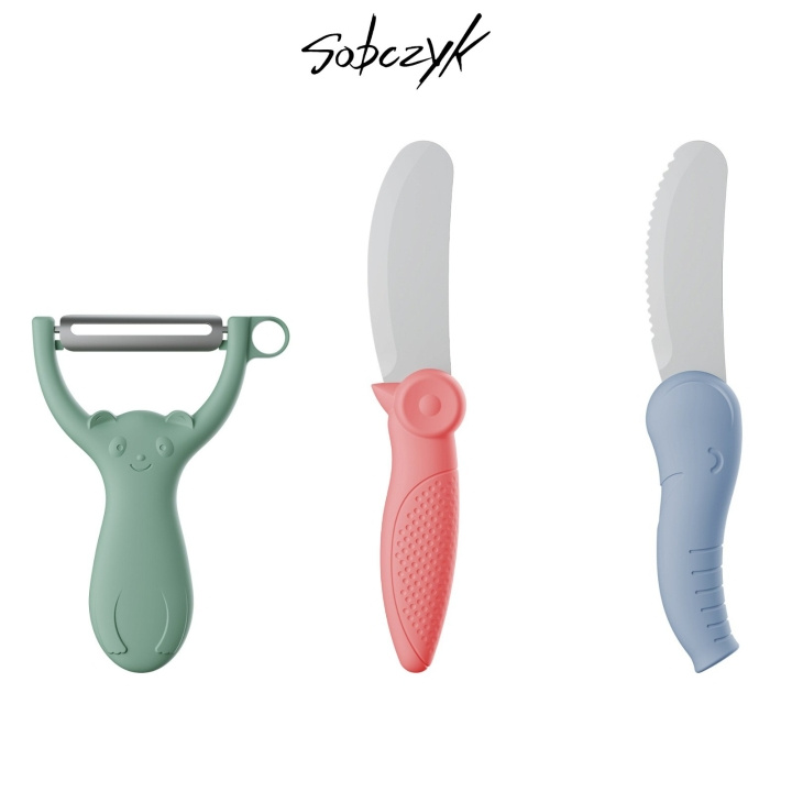 Sobczyk junior - Children\'s knife and peeler set - 3 pcs in the group TOYS, KIDS & BABY PRODUCTS / Eat & Drink / Children\'s tableware at TP E-commerce Nordic AB (D30112)