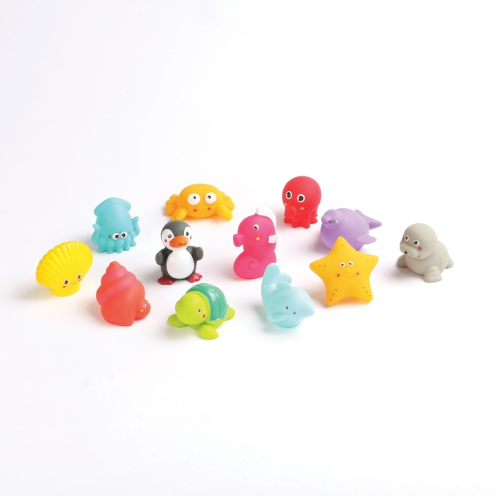LUDI Bath animals - 12 pcs - LU2174 in the group TOYS, KIDS & BABY PRODUCTS / Baby Gadgets / Bath at TP E-commerce Nordic AB (D30128)