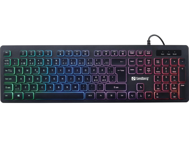 Sandberg Gamer Keyboard Stealth NORDIC in the group COMPUTERS & PERIPHERALS / GAMING / Keyboards at TP E-commerce Nordic AB (D30151)