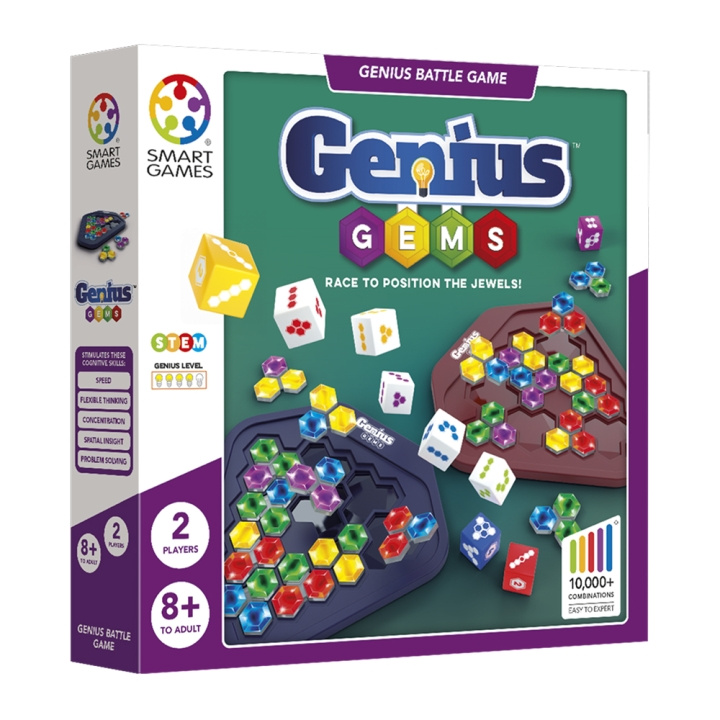 Smart Games : Genius Gems (Nordic) (SG2539) in the group TOYS, KIDS & BABY PRODUCTS / Games / Board games at TP E-commerce Nordic AB (D30206)