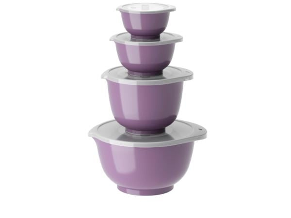 Rösti Rosti - Margrethe Bowls - Set of 4 + Lids (Lavender) in the group HOME, HOUSEHOLD & GARDEN / Kitchen utensils / Other kitchen tools at TP E-commerce Nordic AB (D30209)