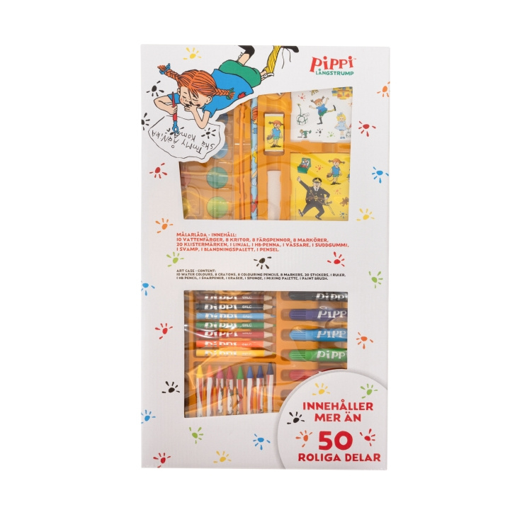 STOR Pippi & Herr Nilsson - 52 pcs. Art Case (063606952) in the group TOYS, KIDS & BABY PRODUCTS / Toys / Crafts at TP E-commerce Nordic AB (D30228)