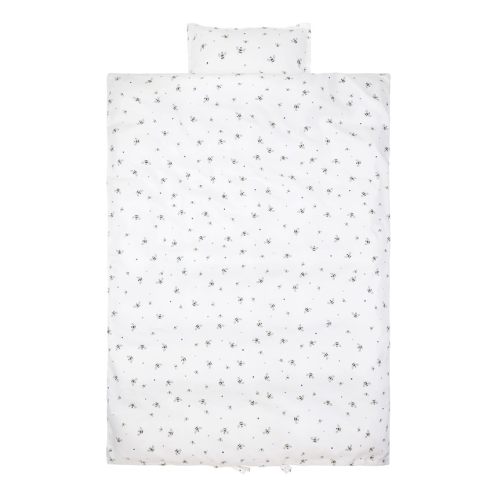 Vanilla Copenhagen Bedding Junior - Honeybee Happy - Milk - 100 x 140 cm, 40 x 45 cm (BEDJ3824) in the group TOYS, KIDS & BABY PRODUCTS / Children\'s textiles / Bedding / Bedsets for Juniors at TP E-commerce Nordic AB (D30296)