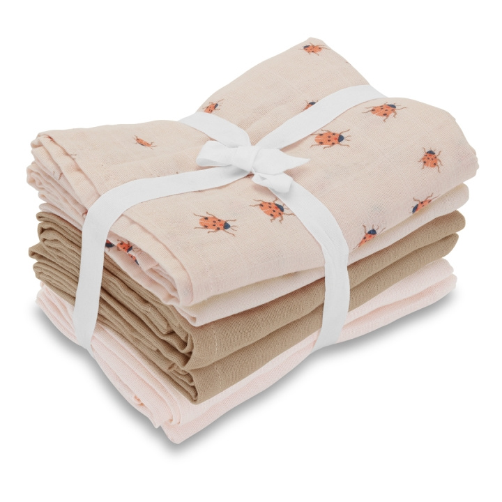 Vanilla Copenhagen Muslins 6 Pack - Rose - 70 x 70 cm (MUSL8223) in the group TOYS, KIDS & BABY PRODUCTS / Children\'s textiles / Bedding / Baby sheets at TP E-commerce Nordic AB (D30314)