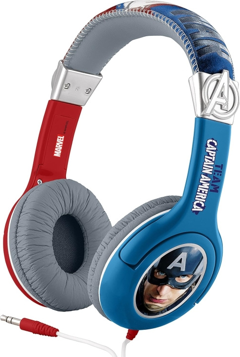 Upcoming Minds eKids - Captain America Stereo Headphones in the group HOME ELECTRONICS / Audio & Picture / Headphones & Accessories / Headphones at TP E-commerce Nordic AB (D30369)