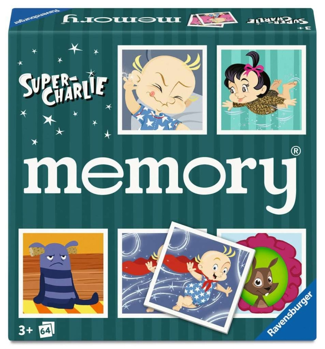 Ravensburger Super Charlie Memory - (10624924) in the group TOYS, KIDS & BABY PRODUCTS / Games / Board games at TP E-commerce Nordic AB (D30378)