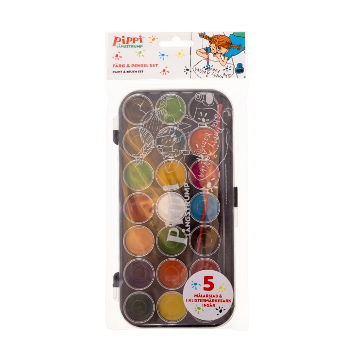 STOR Pipi - Paint & Brush Set, Water Col. (063605221) in the group TOYS, KIDS & BABY PRODUCTS / Toys / Crafts at TP E-commerce Nordic AB (D30397)
