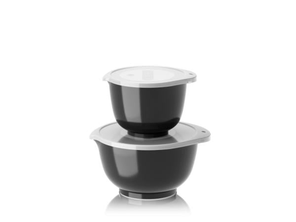 Rösti Rosti - NEW Margrethe bowls, Set of 2 + lids - Carbon black in the group HOME, HOUSEHOLD & GARDEN / Kitchen utensils / Other kitchen tools at TP E-commerce Nordic AB (D30409)