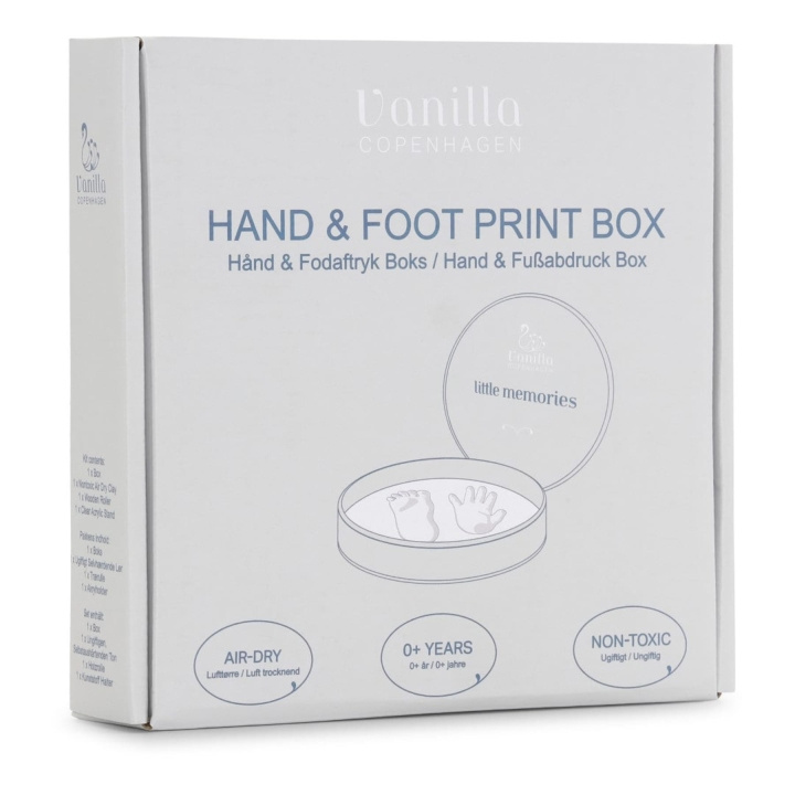 Vanilla Copenhagen Hand & Foot Print - Silver and white - One size (5001620501) in the group Sport, leisure & Hobby / Fun stuff / Smart home at TP E-commerce Nordic AB (D30422)