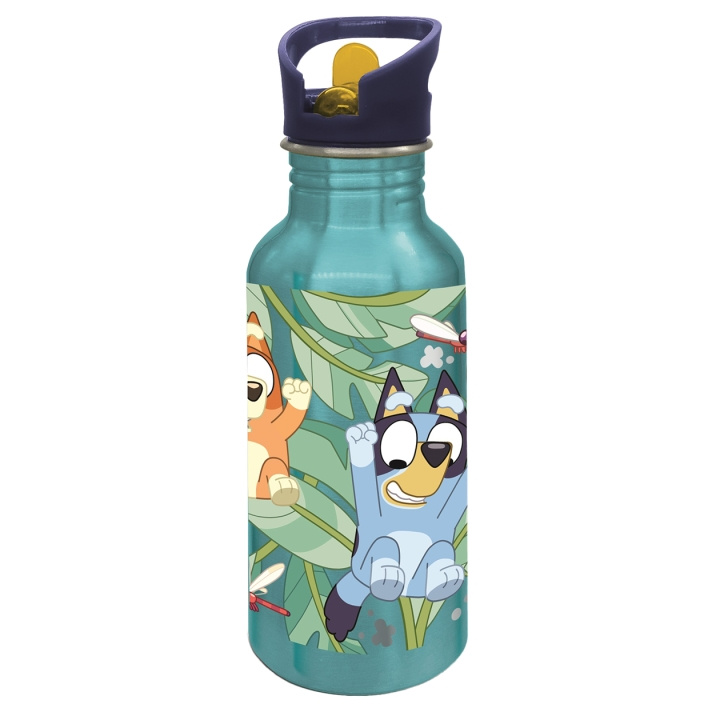STOR BLUEY ALU bottle sipper - Blue - 545 ml in the group TOYS, KIDS & BABY PRODUCTS / Eat & Drink / Baby bottle & Accessories at TP E-commerce Nordic AB (D30429)
