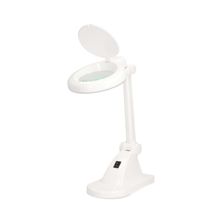 Nedis Magnifying Table Lamp | Lens strength: 3 + 12 Diopter | 6500 K | 6 W | 400 lm | White in the group TOYS, KIDS & BABY PRODUCTS / Children\'s room / Baby lamps / Table lamps at TP E-commerce Nordic AB (D30539)