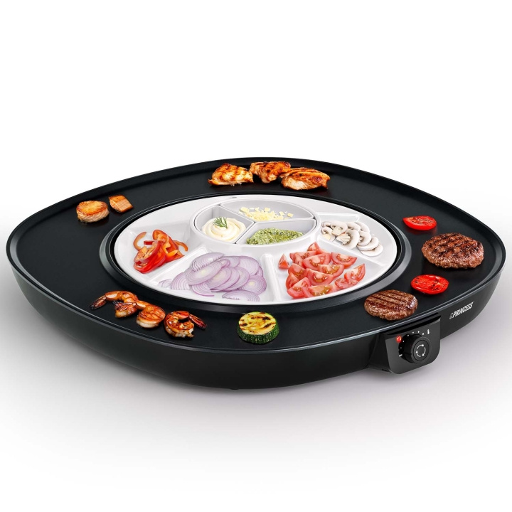 Princess Bordsgrill Table Chef Pirouette 45x47,5cm 1000W - 103260 in the group HOME, HOUSEHOLD & GARDEN / Household appliances / Toasters & Bread grills / Table grills & Raclette at TP E-commerce Nordic AB (D30601)