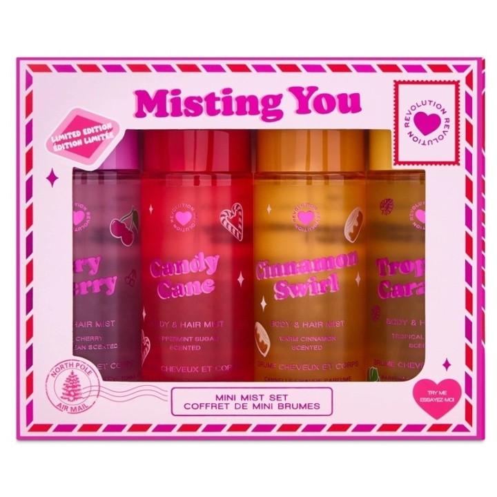 Makeup Revolution I Heart Revolution Misting You Mini Body Mist Set in the group BEAUTY & HEALTH / Fragrance & Perfume / Perfumes / Perfume sets at TP E-commerce Nordic AB (D30654)
