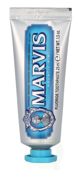 MARVIS Toothpaste - Aquatic Mint 25 ml in the group BEAUTY & HEALTH / Oral care / Whitening products at TP E-commerce Nordic AB (D30814)