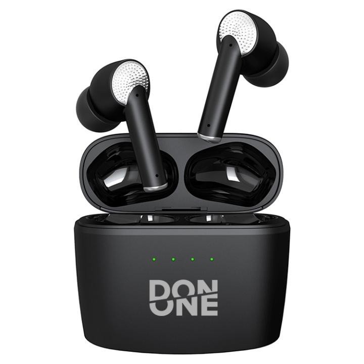 DON ONE TWSA130 BLACK - True Wireless Earbuds ANC ENC in the group HOME ELECTRONICS / Audio & Picture / Headphones & Accessories / Headphones at TP E-commerce Nordic AB (D30834)