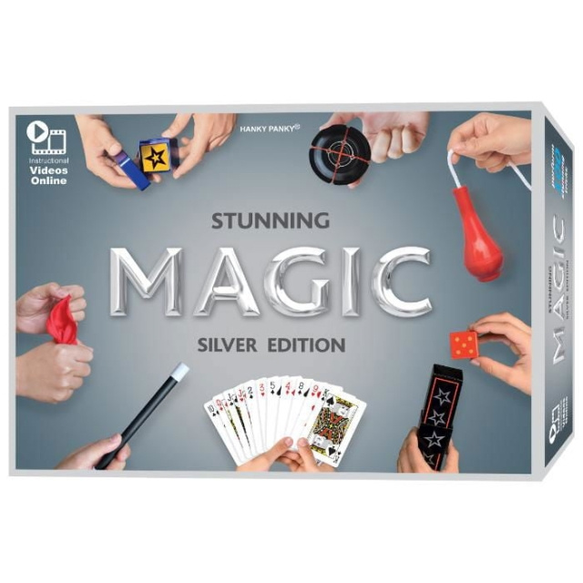 Hanky Panky Toys Stunning Magic - Silver Edition 100 tricks (29039) in the group TOYS, KIDS & BABY PRODUCTS / Games / Board games at TP E-commerce Nordic AB (D30849)