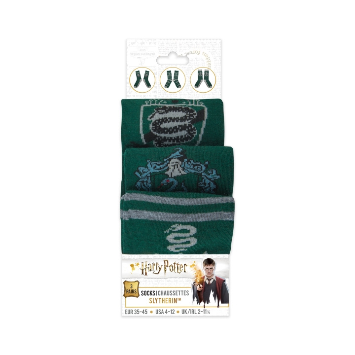 Harry Potter Slytherin - 3 pairs of Socks in the group Sport, leisure & Hobby / Fun stuff / Fun stuff at TP E-commerce Nordic AB (D30876)