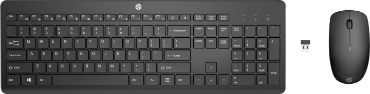HP 230 Wireless Desktop set, Black - Nordic in the group COMPUTERS & PERIPHERALS / Mice & Keyboards / Keyboards at TP E-commerce Nordic AB (D30889)