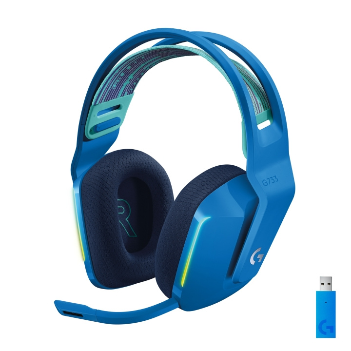 Logitech G733 LIGHTSPEED Headset - BLUE - 2.4GHZ in the group COMPUTERS & PERIPHERALS / GAMING / Headset at TP E-commerce Nordic AB (D30913)