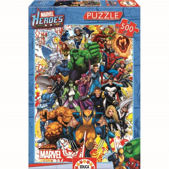 Educa 500 Marvel Heroes Puzzles (80-15560) in the group TOYS, KIDS & BABY PRODUCTS / Toys / Kids puzzle at TP E-commerce Nordic AB (D30986)