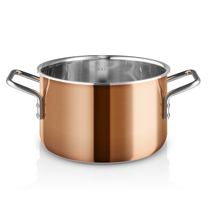 Eva Trio Copper Casserole - 3.9 L - 20cm in the group HOME, HOUSEHOLD & GARDEN / Kitchen utensils / Pots & Pans at TP E-commerce Nordic AB (D31037)