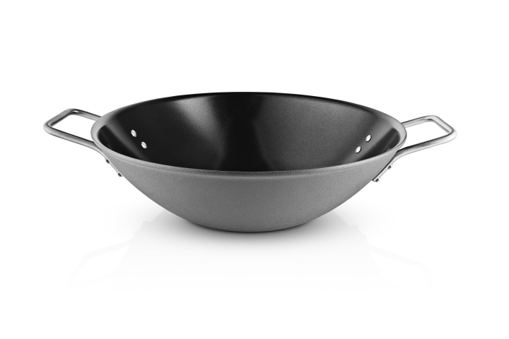 Eva Trio Grey Line Wok - Grey - 5.0 L - 32 cm in the group HOME, HOUSEHOLD & GARDEN / Kitchen utensils / Frying pans at TP E-commerce Nordic AB (D31069)