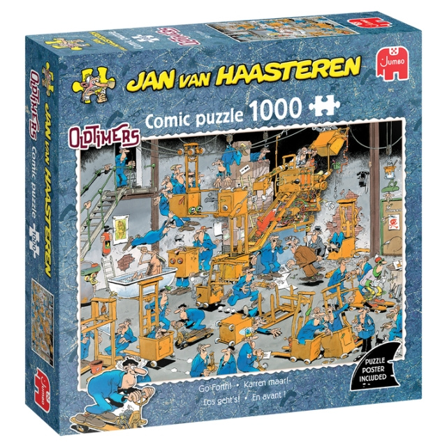 Jan van Haasteren Oldtimers Go Forth! (1000 pieces) in the group Sport, leisure & Hobby / Hobby / Puzzle at TP E-commerce Nordic AB (D31090)