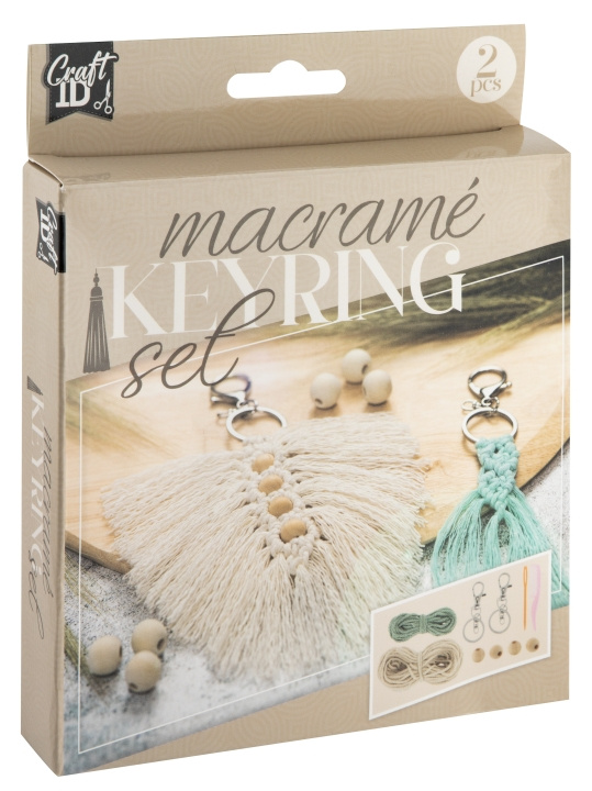 Craft ID Macrame keyrings 2pcs (CR1728/GE) in the group Sport, leisure & Hobby / Fun stuff / Fun stuff at TP E-commerce Nordic AB (D31108)