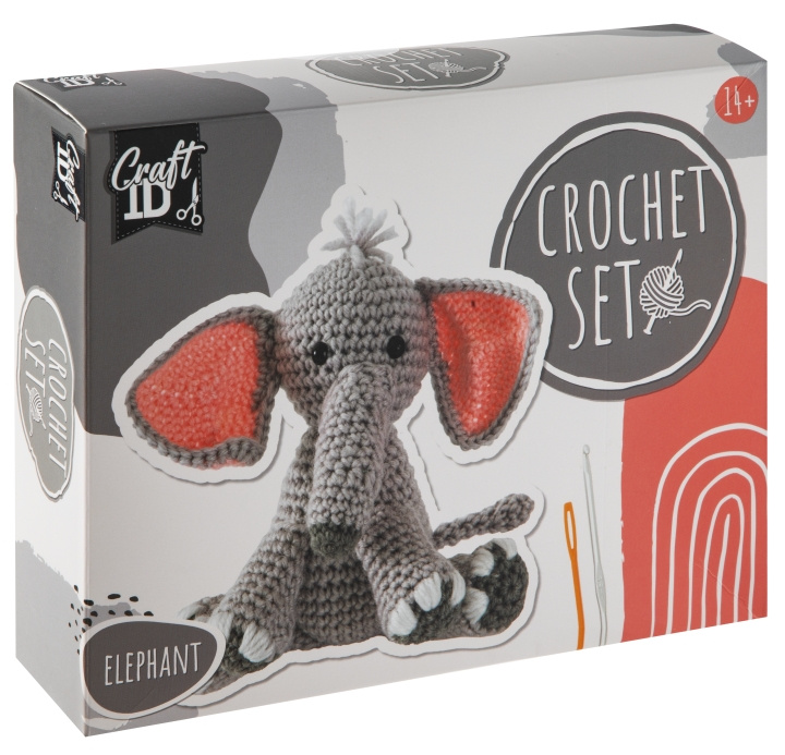 Craft ID Crochet kit Elephant (CR1733) in the group TOYS, KIDS & BABY PRODUCTS / Toys / Figures, Miniatures & accessories at TP E-commerce Nordic AB (D31111)