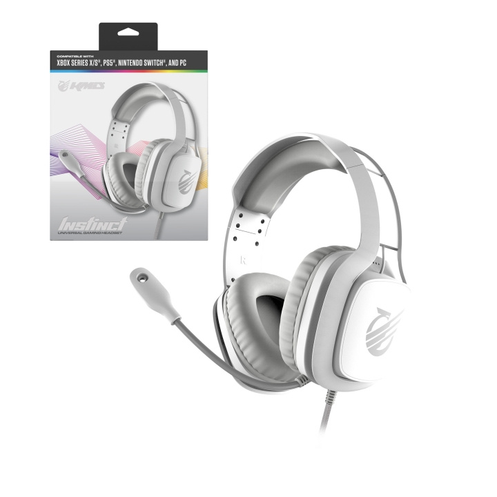 KMD Instinct Universal Headset - White in the group COMPUTERS & PERIPHERALS / Computer accessories / Headset at TP E-commerce Nordic AB (D31177)