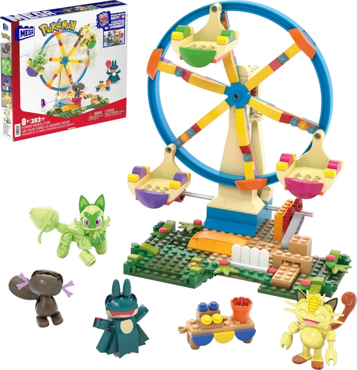 Mega Pokémon Construction Set Ferris Wheel with Figures - 393 Pieces (HXF80) in the group TOYS, KIDS & BABY PRODUCTS / Toys / Building toys / Lego at TP E-commerce Nordic AB (D31234)