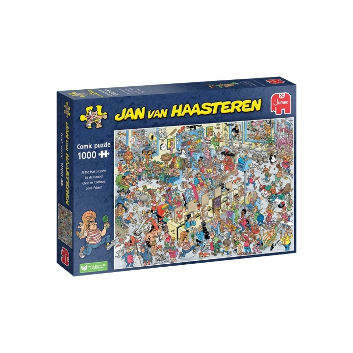 Jan van Haasteren The Hairdressers (1000 pieces) (JUM0070) in the group Sport, leisure & Hobby / Hobby / Puzzle at TP E-commerce Nordic AB (D31295)