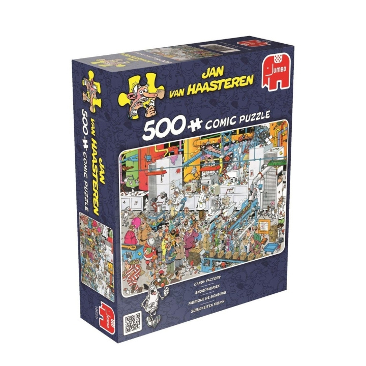 Jan van Haasteren Candy Factory (500 pieces) (JUM9025) in the group Sport, leisure & Hobby / Hobby / Puzzle at TP E-commerce Nordic AB (D31300)