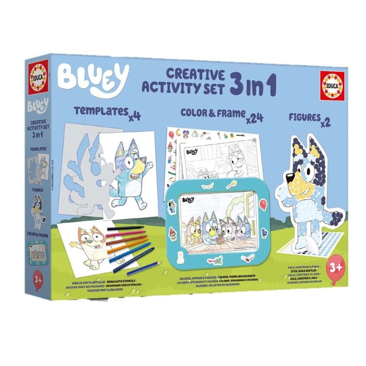 Educa 3 In 1 Bluey Creative Activity Set (80-19887) in the group TOYS, KIDS & BABY PRODUCTS / Toys / Crafts at TP E-commerce Nordic AB (D31311)