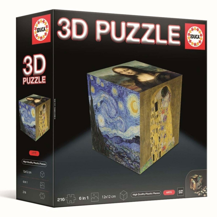 Educa 3D Puzzle Cube Art (80-20123) in the group TOYS, KIDS & BABY PRODUCTS / Toys / Kids puzzle at TP E-commerce Nordic AB (D31312)