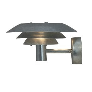 Dyberg-Larsen DL25 Galvanised Outdoor Wall Light - Matt Black in the group HOME ELECTRONICS / Lighting / Wall lights at TP E-commerce Nordic AB (D31347)