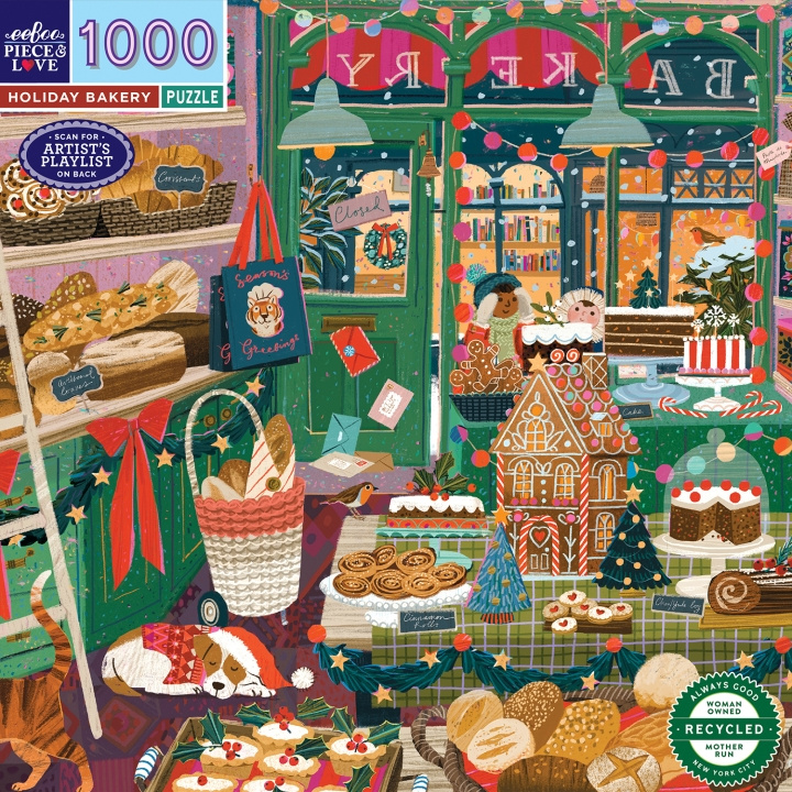eeBoo Puzzle 1000 pcs - Holiday Bakery (EPZT774) in the group Sport, leisure & Hobby / Hobby / Puzzle at TP E-commerce Nordic AB (D31376)