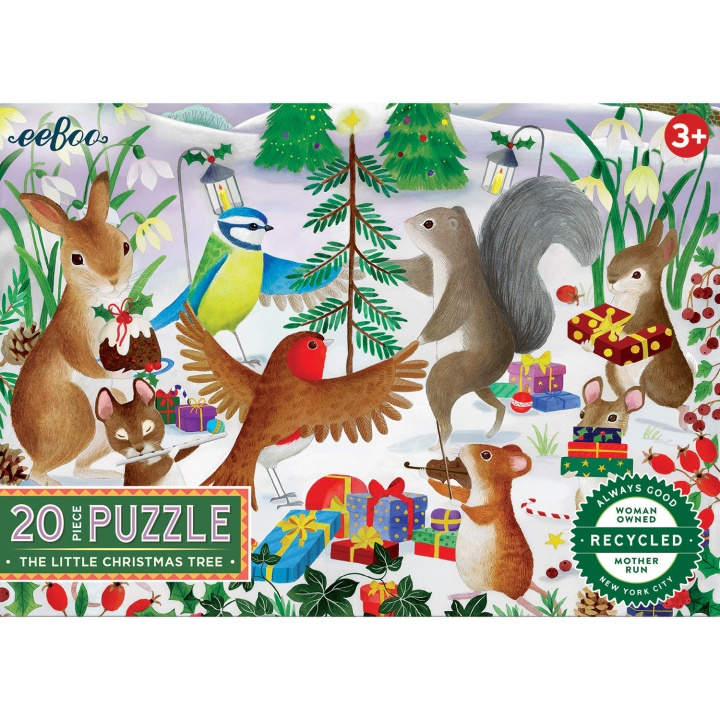 eeBoo Puzzle 20 pcs - The Little Christmas Tree (EPZCX20) in the group Sport, leisure & Hobby / Hobby / Puzzle at TP E-commerce Nordic AB (D31384)
