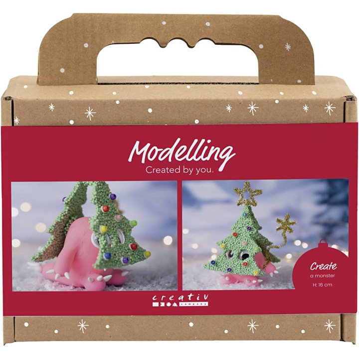 Creativ Company Mini Craft Kit Modelling - Christmas tree monster - assorted colours (977829) in the group Sport, leisure & Hobby / Hobby / DIY Kit at TP E-commerce Nordic AB (D31413)