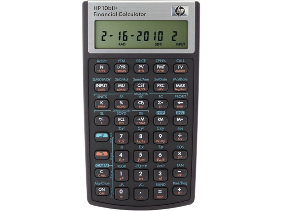 HP 10BII+ Financial Calculator in the group Sport, leisure & Hobby / Fun stuff / Smart home at TP E-commerce Nordic AB (D31422)