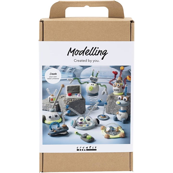 Creative Toys Creativ - Craft Kit Modelling, Robot, Blue, Grey, Red, Silver-Plated, 1 Pack - (977808) in the group TOYS, KIDS & BABY PRODUCTS / Toys / Crafts at TP E-commerce Nordic AB (D31437)