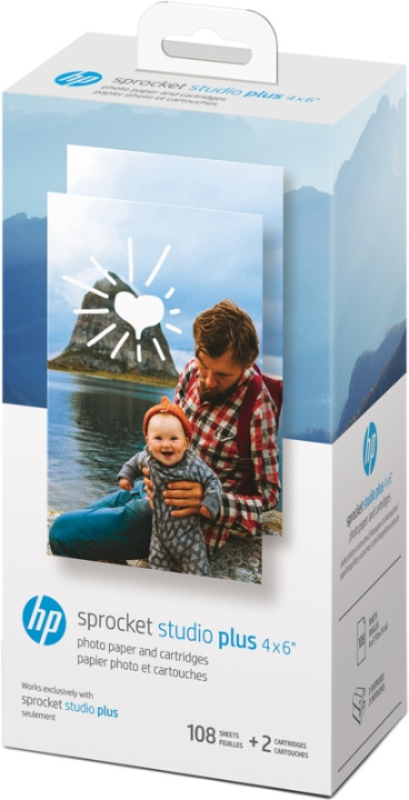 HP Sprocket Studio Plus Cartridge 108-pack (HPIS4X6C108) in the group COMPUTERS & PERIPHERALS / Printers & Accessories / Printers / 3D printers & Accessories / Skrivare at TP E-commerce Nordic AB (D31453)