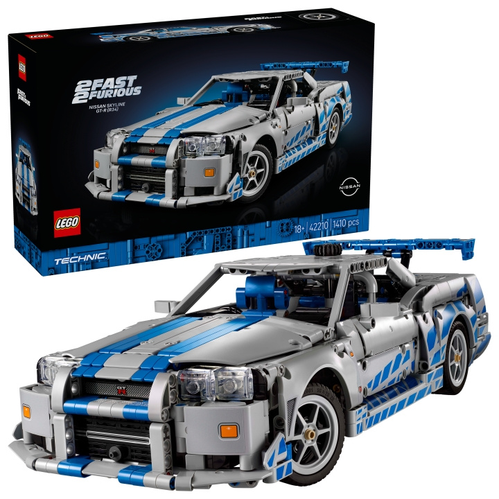 LEGO Technic - 2 Fast 2 Furious Nissan Skyline GT-R (R34) Car (42210) in the group TOYS, KIDS & BABY PRODUCTS / Toys / Building toys / Lego at TP E-commerce Nordic AB (D31457)