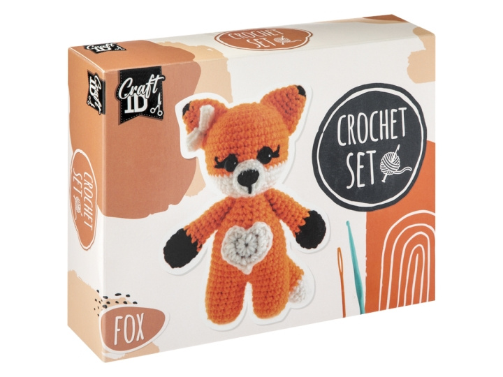 Craft ID Crochet kit fox, 13x8.5x17cm - (K-CR1700/GE) in the group TOYS, KIDS & BABY PRODUCTS / Toys / Crafts at TP E-commerce Nordic AB (D31461)