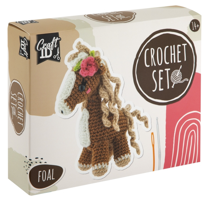 Craft ID Crochet kit Foal (CR1715) in the group TOYS, KIDS & BABY PRODUCTS / Toys / Crafts at TP E-commerce Nordic AB (D31463)