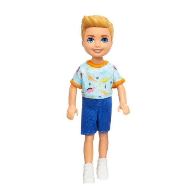 Barbie Chelsea Doll, Small Boy Doll - Dino Print, Blond Hair & Blue Eyes (HXM98) in the group TOYS, KIDS & BABY PRODUCTS / Toys / Docks & Accessories at TP E-commerce Nordic AB (D31525)