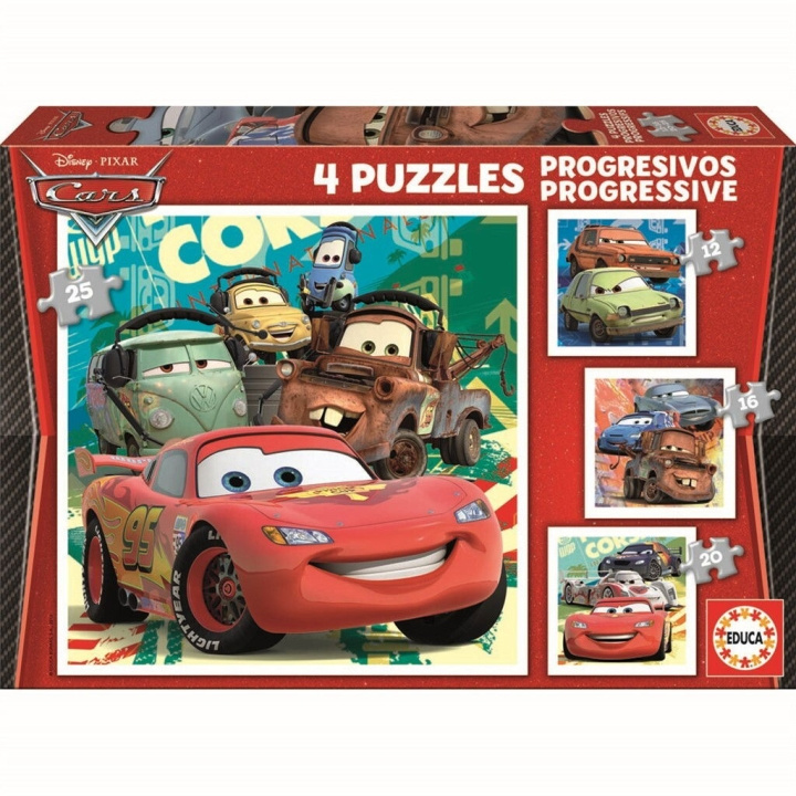 Educa Puzzle - 12-16-20-25 Cars ( 80-14942) in the group TOYS, KIDS & BABY PRODUCTS / Toys / Kids puzzle at TP E-commerce Nordic AB (D31531)