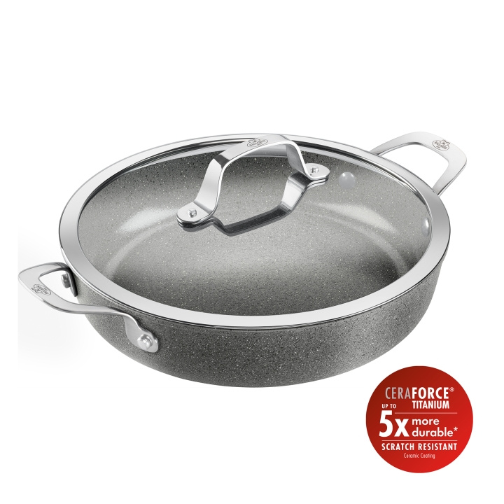 Ballarini Salina Ceramic Serving Pan with Lid - no-color - 28 cm in the group HOME, HOUSEHOLD & GARDEN / Kitchen utensils / Frying pans at TP E-commerce Nordic AB (D31536)